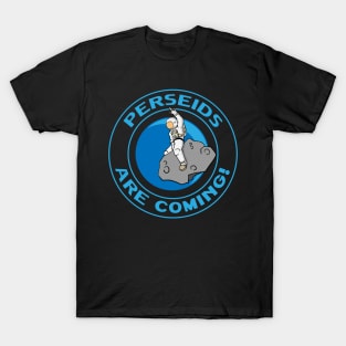 perseid Meteor Shower Funny Astronaut T-Shirt